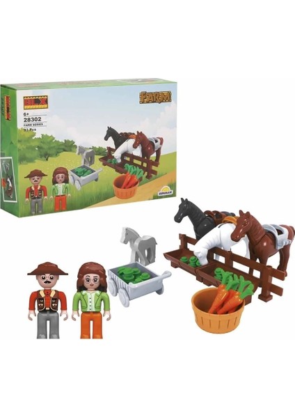 S00028302 Farm Set Atlar 2fgr 93 Prç LEGO -Sun