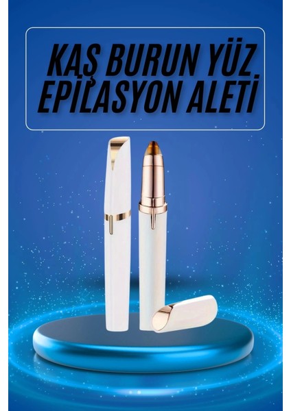Kaş Bıyık Epilasyon Aleti Ince Uçlu Yüz Için Tüy Alıcı Pilli
