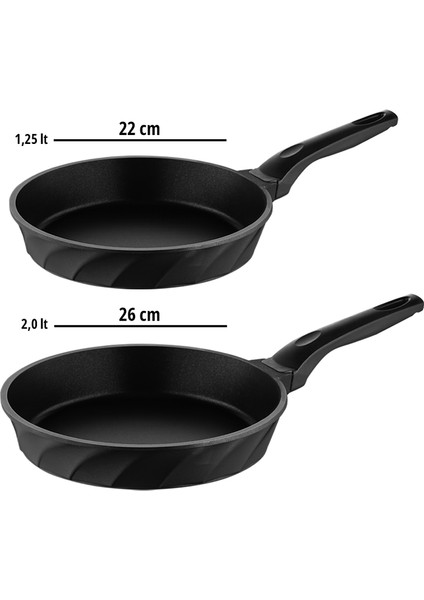 3 Parça Neşeli Emoji Granit Tava & Ikili Döküm Tava Seti fırsatları