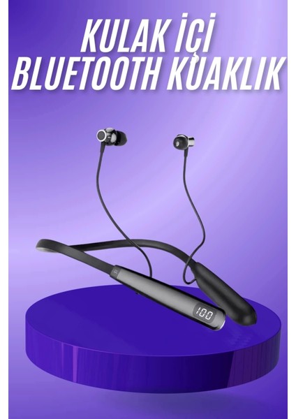 Bluetooth Kulaklık Şarj Göstergeli 100 Saat Şarj Kapasiteli Sporcu Kulaklık