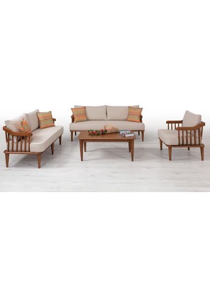 İskandinav Minyatür Mavi Koltuk Takımı 3+3+1 fiyatları