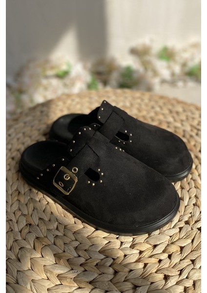 Siyah Süet Rahat ve Şık Günlük Kadın Terlik TMD2025002 fiyatları
