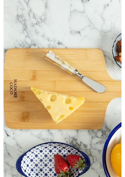 Yeni Sezon Laure Bambu Kesme Tahtası 32X17.5CM - Beyaz