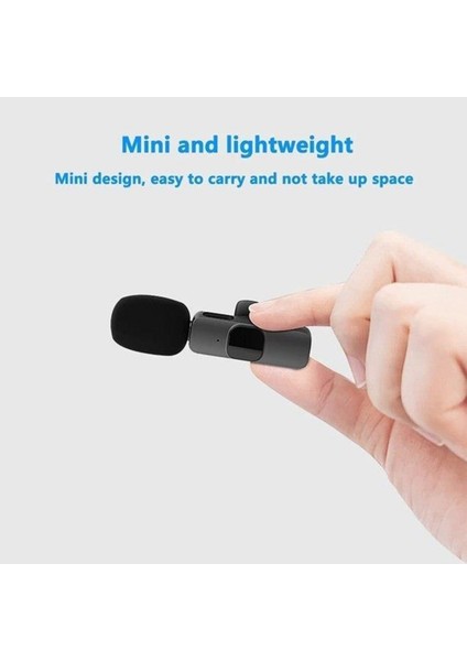 2 Adet Kablosuz Yaka Mikrofonu Type-C 2'li Mini Mikrofon K9 modelleri