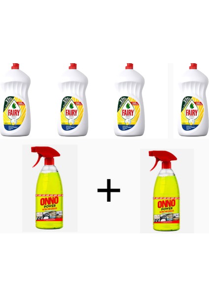 1500 ml x 4 Adet + Onno Ultra Yağ Çözücü 1000 ml x 2 Adet