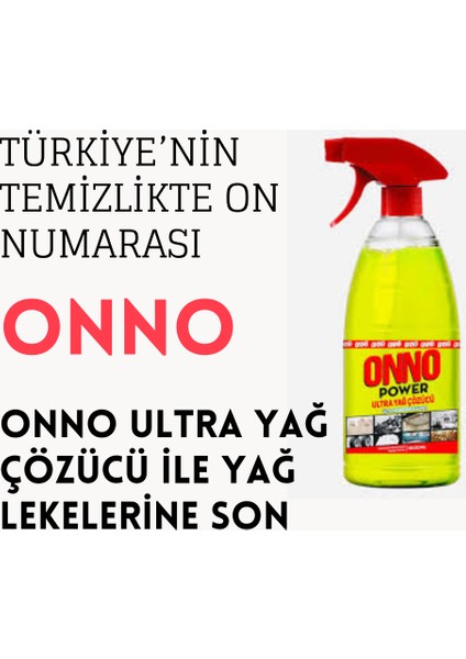 1500 ml x 4 Adet + Onno Ultra Yağ Çözücü 1000 ml x 2 Adet modelleri