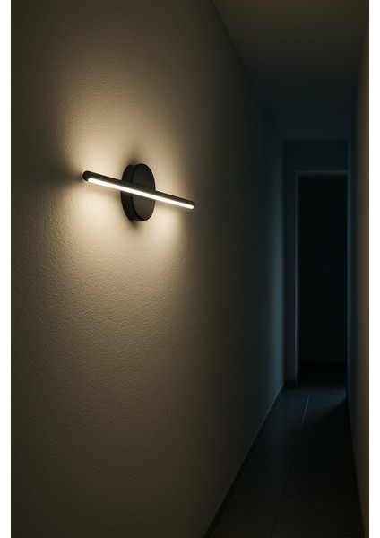 Modern Kablosuz Tak Çalıştır Ledli Elektrikli Aplik Banyo Tablo Ayna Siyah Kasa 220V Gün Işığı Beyaz fiyatları