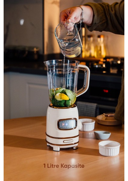 Kişisel Blender Seti Öğütücülü Smoothie Şişeli Blender 1,0 Litre Blendir Seti FR-BL01 Retroblend fiyatları