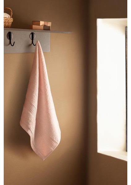Yeni Sezon Clarette Yüz Havlusu - Pembe - 50X80 cm - Pembe