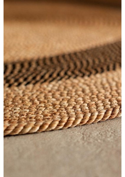 Yeni Sezon Alsace Yuvarlak Kilim - Naturel/siyah - 120 cm - Naturel/siyah fiyatları