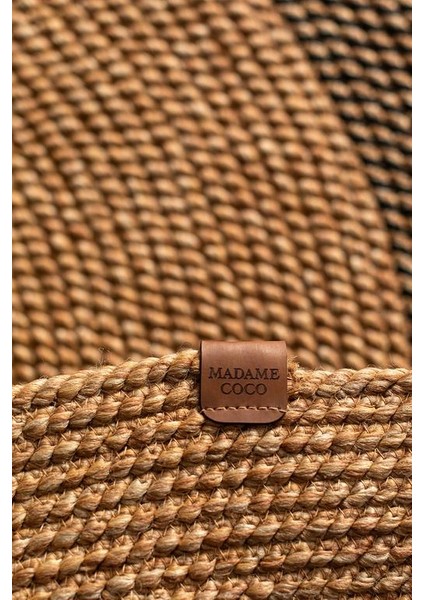 Yeni Sezon Alsace Yuvarlak Kilim - Naturel/siyah - 120 cm - Naturel/siyah fırsatları