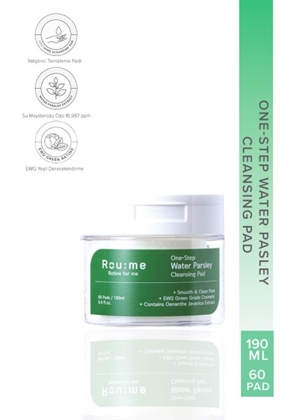 Su Maydanozu Gözenek Pedi 60 Adet Gözenek Bakımı Niacinamide,salisilik,bitkisel Özler