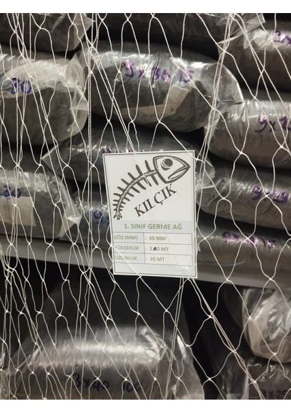 Germe Ip Ağ 30MM 20 Metre Fanyalı Bol Torlu Profesyonel Balıkçı Ağı indirimleri