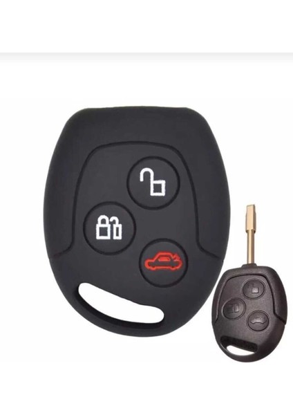 Ford Fiesta Mondeo Focus Transit Fusion 3 Buton Sustasız Silikon Anahtar Kılıfı Efsane Ürün