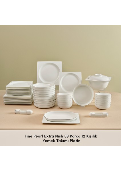 Red Carpet Collection Fine Pearl Extra Nish 58 Parça 12 Kişilik Yemek Takımı Platin modelleri