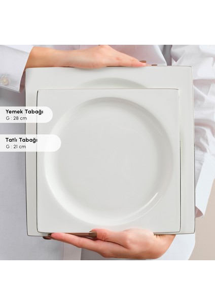 Red Carpet Collection Fine Pearl Extra Nish 58 Parça 12 Kişilik Yemek Takımı Platin indirimleri