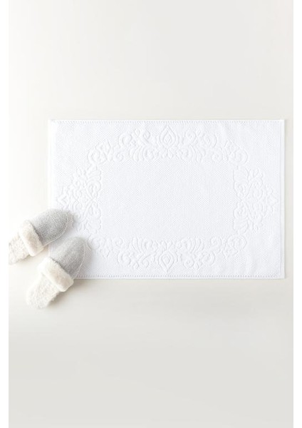 Yeni Sezon Norice Ayak Havlusu - Beyaz - 50X70 cm - Beyaz