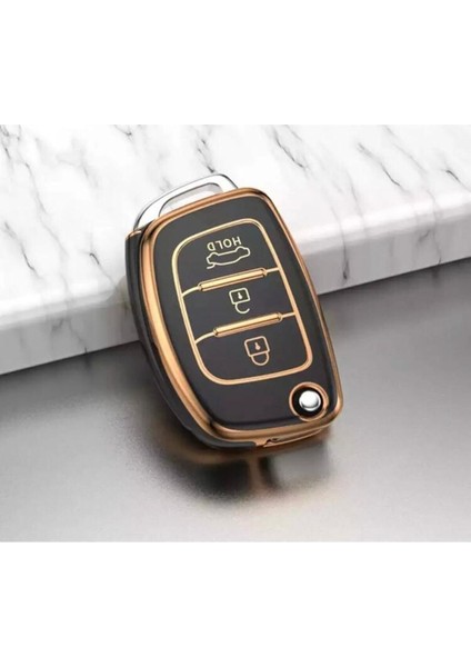 Lüx Hyundai I20 I10 IX35 Uyumlu Elantra Tucson Sustalı Nano Anahtar Kılıfı 1.ci Kalite