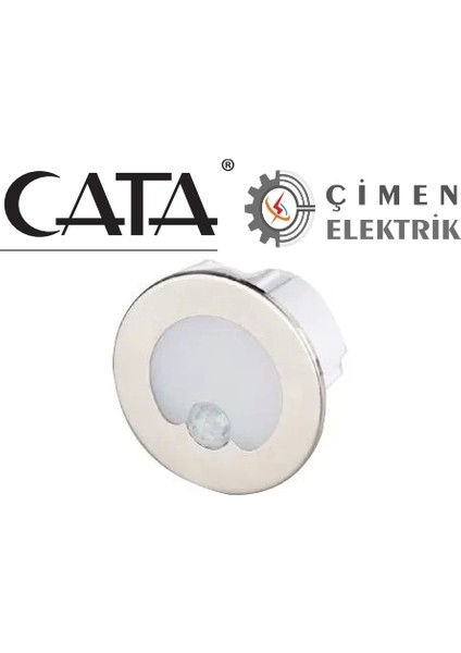 Cata Ct 5174 1.5W Radar Sensörlü Koridor Aydınlatması 6400K Beyaz Işık