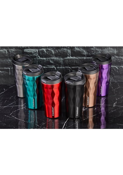 CKR-2048 350ML.ÇELİK Mug Termos Bardak Renkli (4172)