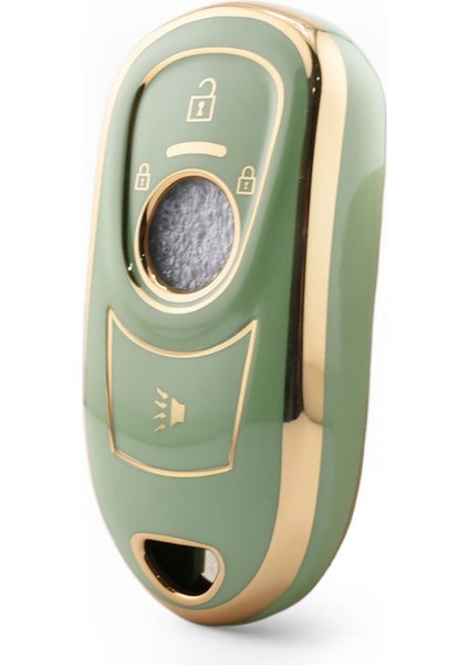Opel Astra K ve Insignia Grand Uyumlu Anahtarsız Çalıstırma Nano Anahtar Kılıfı Yeşil Gold Renk