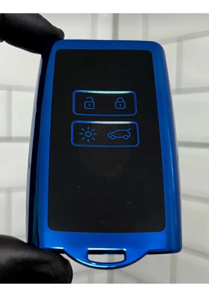 Renault Megane 4 Kadjar Clio5 Talisman Clio E-Tech Austral Nano Anahtar Kılıfı Mavi Siyah Renk fırsatları