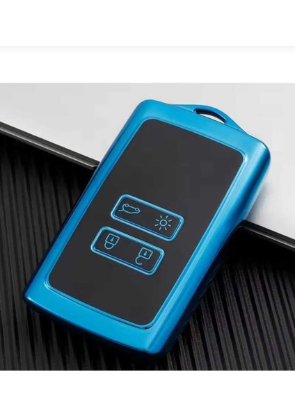 Renault Megane 4 Kadjar Clio5 Talisman Clio E-Tech Austral Nano Anahtar Kılıfı Mavi Siyah Renk indirimleri