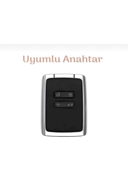 Renault Megane 4 Kadjar Clio5 Talisman Clio E-Tech Austral Nano Anahtar Kılıfı Mavi Siyah Renk