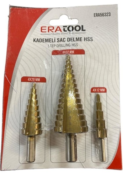 Era 56323 Kademeli Saç Delme Seti 3 Parça fiyatları