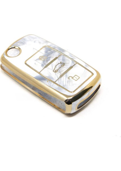 Vw Tiguan Jetta Golf 5 Golf 6 Scirocco Polo Caddy Transporter Sustalı Mermer Desenli Anahtar Kılıfı fiyatları