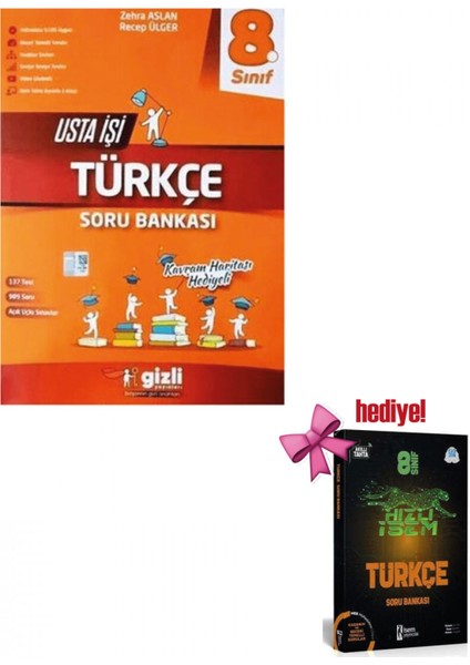 Gizli 8. Sınıf Lgs Türkçe Usta Işi Soru Bankası + Türkçe Soru Hed