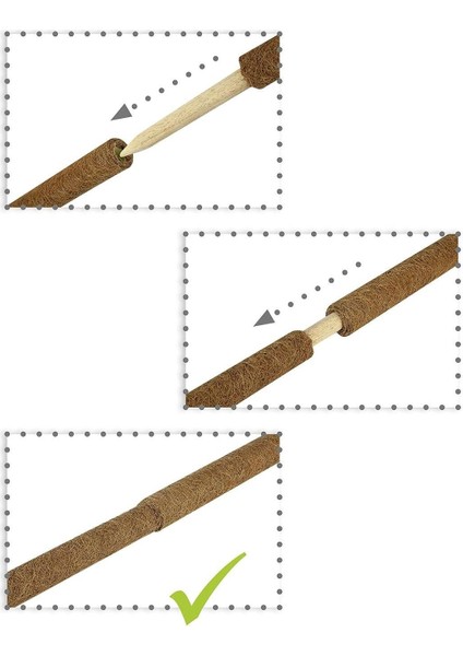 Coconut Bitki Çubuğu- 60CM fırsatları