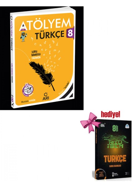 Arı 8. Sınıf Türkçemino Türkçe Atölyem + Türkçe Soru Hediyeli