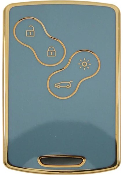 Renault Clio4 Megane 3 Fluence Nano Anahtar Kılıfı Sadece Anahtarsız Çalıstırma Için Uyumludur Gri