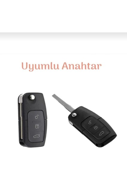 Lüx Ford Focus Fiesta Mondeo Cmax Courier Nano Anahtar Kılıfı Gri Gold Altın Renk fiyatları