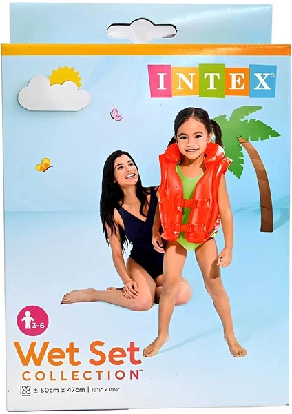 Intex Kırmızı Yakalı Can Yeleği 50 cm 58671