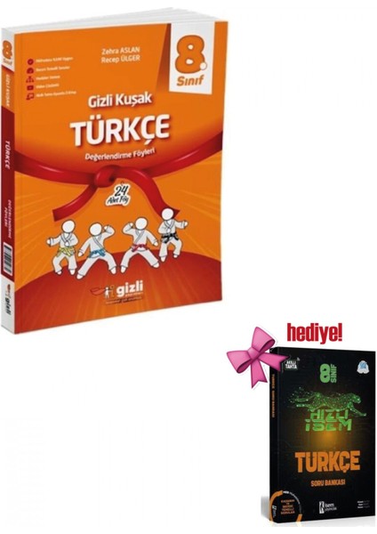 Gizli 8. Sınıf Türkçe Gizli Kuşak Değerlendirme Föyleri + Türkçe