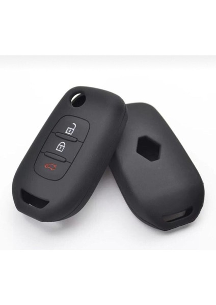 Lüx Renault Taliant 3 Buton Sustalı Uyumlu Silikon Anahtar Koruma Kılıfı Siyah Renk fiyatları
