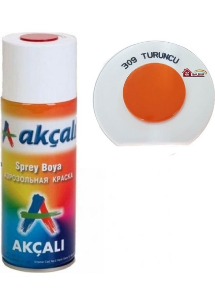 Akçalı Sprey Boya 400 ml 309 Turuncu
