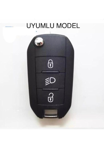 Citroen Yeni C3 Aircross Silikon Anahtar Koruma Kılıfı Sustalı Far Açmalı Siyah Renk 1.ci Kalite fiyatları