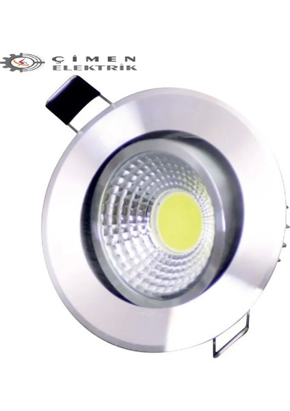 Erkled Erk 3125 Sıva Altı 5W Krom Kasa Yuvarlak LED Spot 3000K Günışığı