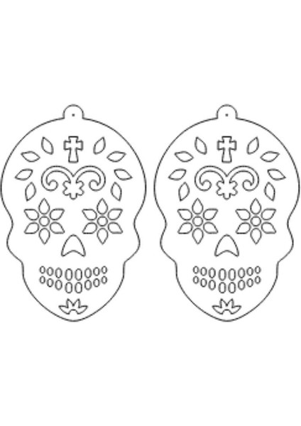 Mulvxjrt JRT02 Rainbow Reflektörlü Kurukafa Gotik Küpe, Tarz Lazer Kesim Küpe - APBJ029 (Mulvix) fırsatları