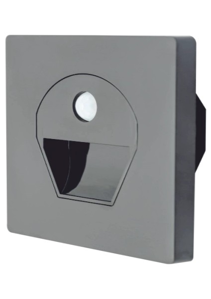 Noas YL69 1522 1W Füme Kasa Sensörlü Koridor Aydınlatması 3200K Gün Işığı