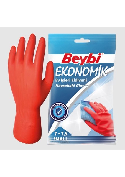 Beybi Ekonomik Lastik Eldiven No: 7 - 7,5