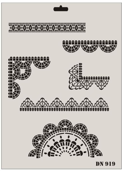 Rich Dantel Seri DN-919 Stencil 35X25 cm