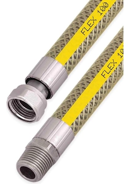 Ocak Fırın Doğalgaz Bağlantı Fleksi Extra Korumalı Hortum 1.25 cm