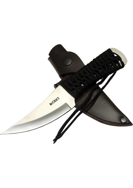 Crkt Scrub Fixed 2712 Wy Kamp / Outdoor 22,5cm Ipli Sap, Deri Kılıflı