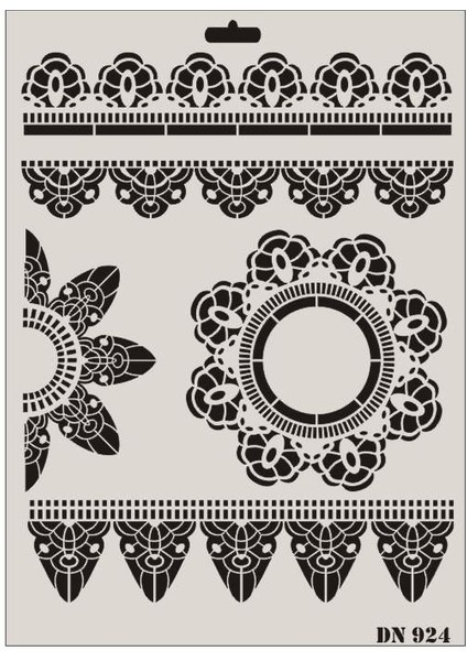 Rich Dantel Seri DN-924 Stencil 35X25 cm