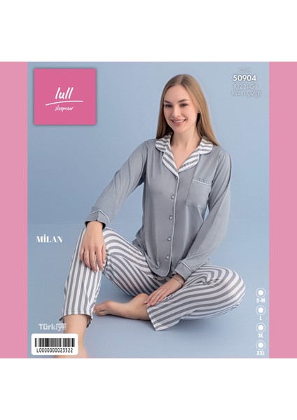 Kadın Pijama Takımı Uzun Kollu