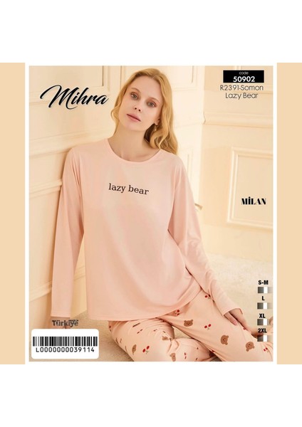 Kadın Pijama Takımı Uzun Kollu